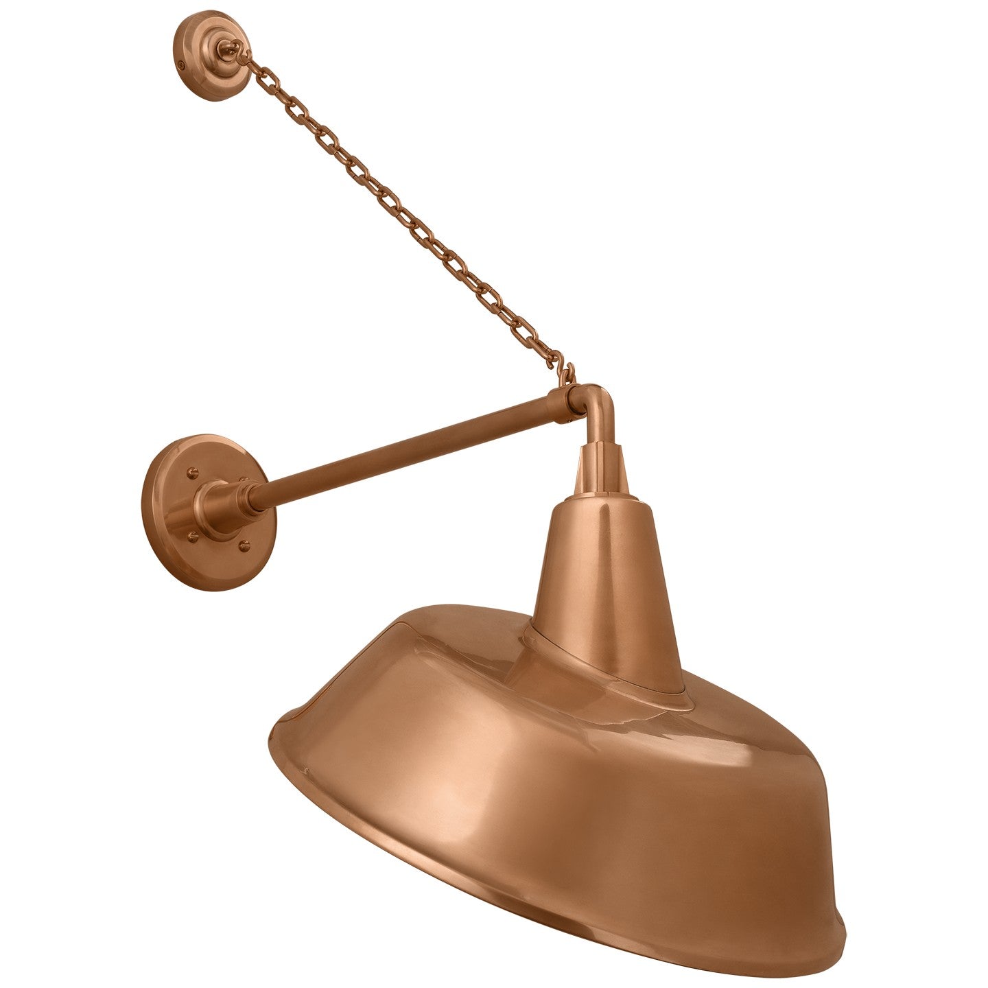 Visual Comfort Signature - TOB 2813SC/S4-SC - LED Barn Light - Academy Barn Light - Soft Copper