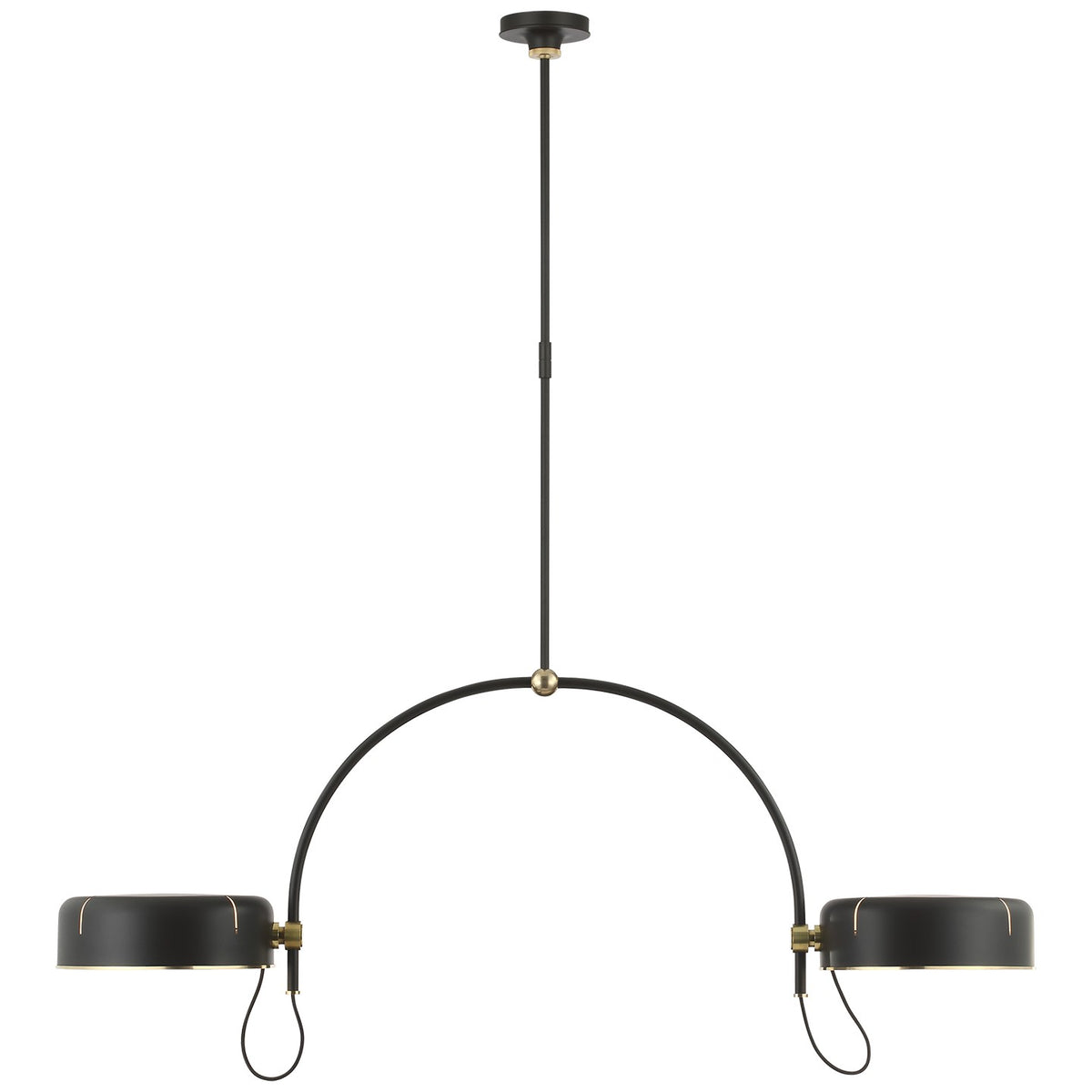 Visual Comfort Signature - TOB 5130MI/HAB-MI - LED Pendant - Oso - Modern Iron and Hand-Rubbed Antique Brass
