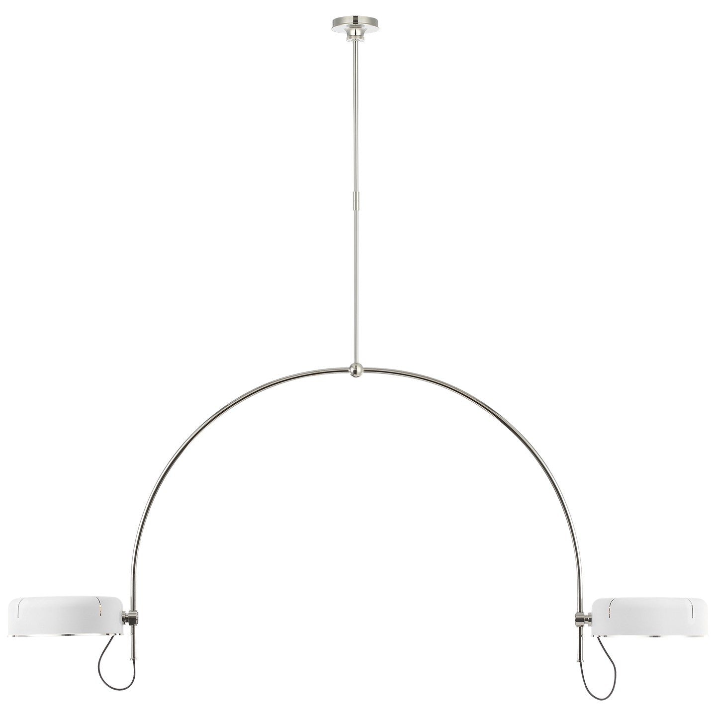Visual Comfort Signature - TOB 5132PN-WHT - LED Pendant - Oso - Polished Nickel