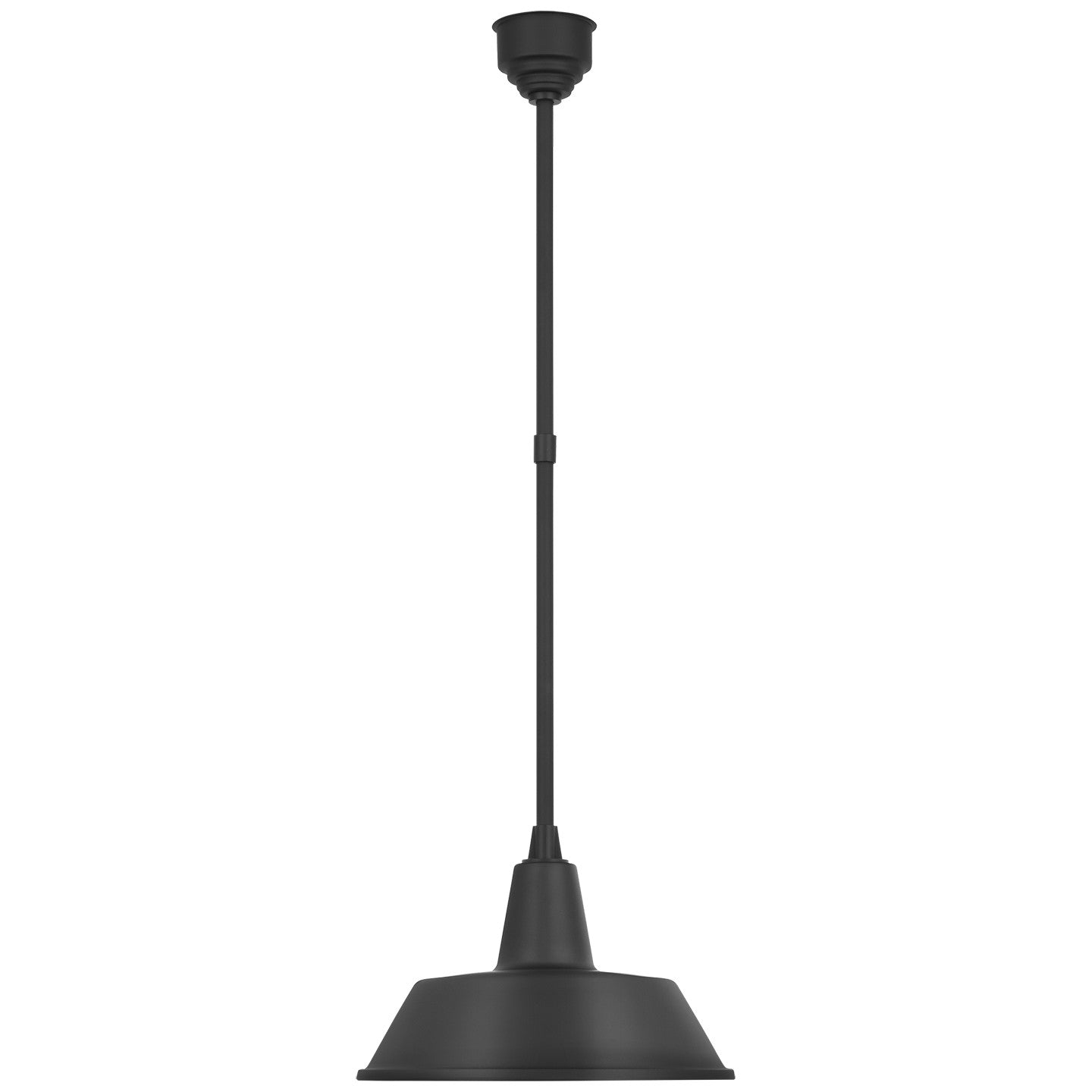 Visual Comfort Signature - TOB 5803MBK-MBK - LED Pendant - Academy Barn Light - Matte Black