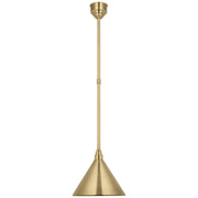 Visual Comfort Signature - TOB 5819HAB-HAB - LED Pendant - Academy Barn Light - Hand-Rubbed Antique Brass