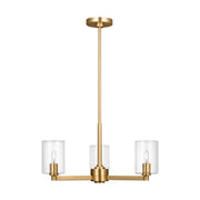 Visual Comfort Studio - 3164203C-848 - Three Light Chandelier - Fullton - Satin Brass