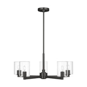 Visual Comfort Studio - 3164205C-112 - Five Light Chandelier - Fullton - Midnight Black