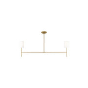 Visual Comfort Studio - BC1012BBS - Two Light Linear Chandelier - Key - Burnished Brass