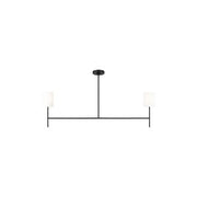 Visual Comfort Studio - BC1012MBK - Two Light Linear Chandelier - Key - Midnight Black