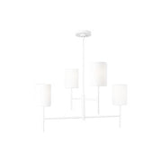Visual Comfort Studio - BC1024MWT - Four Light Chandelier - Key - Matte White