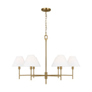 Visual Comfort Studio - CC1776BBS - Six Light Chandelier - Ridgewood - Burnished Brass