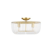Visual Comfort Studio - CF1144BBS - Four Light Flush Mount - Pierce - Burnished Brass