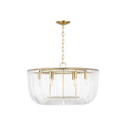 Visual Comfort Studio - CP1456BBS - Six Light Pendant - Pierce - Burnished Brass