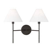 Visual Comfort Studio - CW1382AI - Two Light Wall Sconce - Ridgewood - Aged Iron