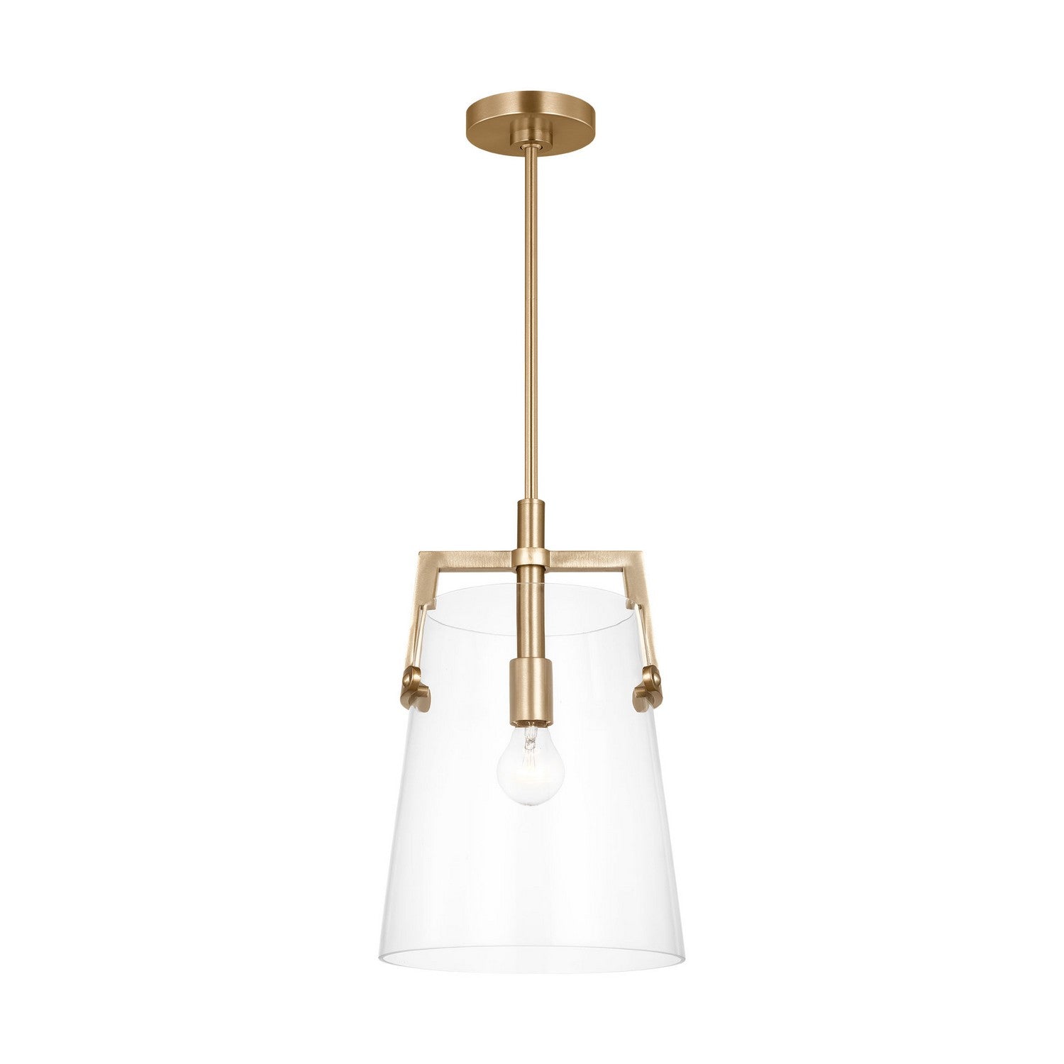 Visual Comfort Studio - DJP1271SB - One Light Pendant - Crofton - Satin Brass