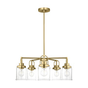 Visual Comfort Studio - GLC1175SB - Five Light Chandelier - Anders - Satin Brass