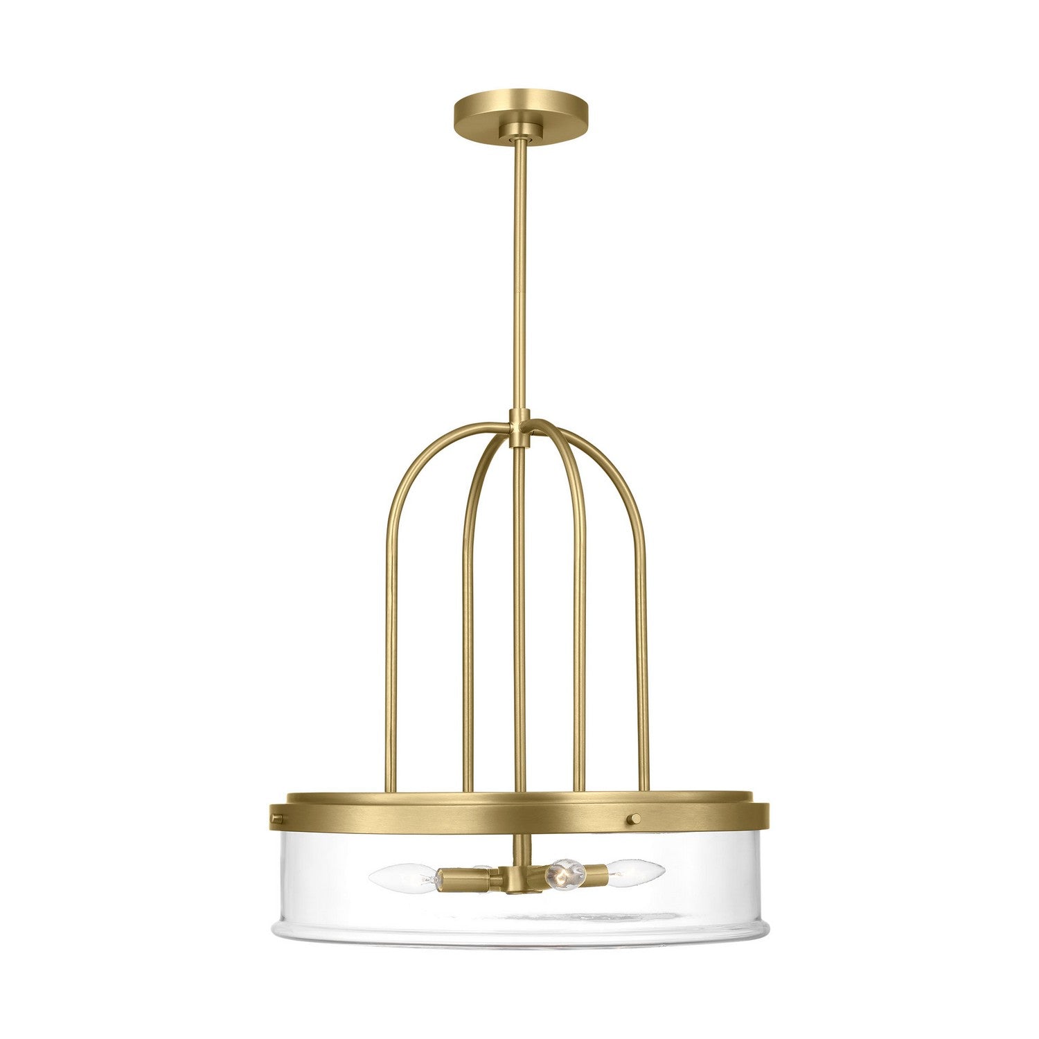 Visual Comfort Studio - GLP1064SB - Four Light Pendant - Anders - Satin Brass