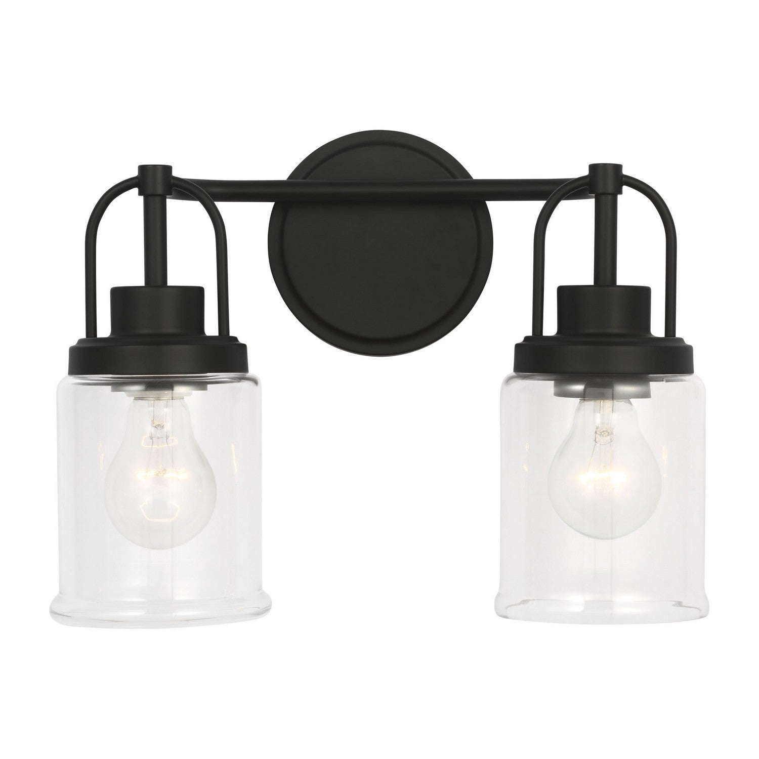 Visual Comfort Studio - GLV1072MBK - Two Light Vanity - Anders - Midnight Black