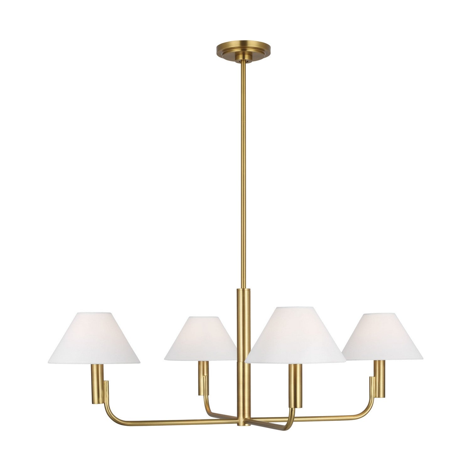 Visual Comfort Studio - SLC1014BBS - Four Light Chandelier - Colfax - Burnished Brass