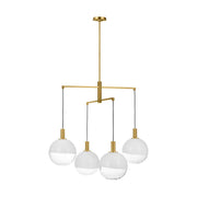 Visual Comfort Studio - SLC1044BBS - Four Light Chandelier - Torian - Burnished Brass