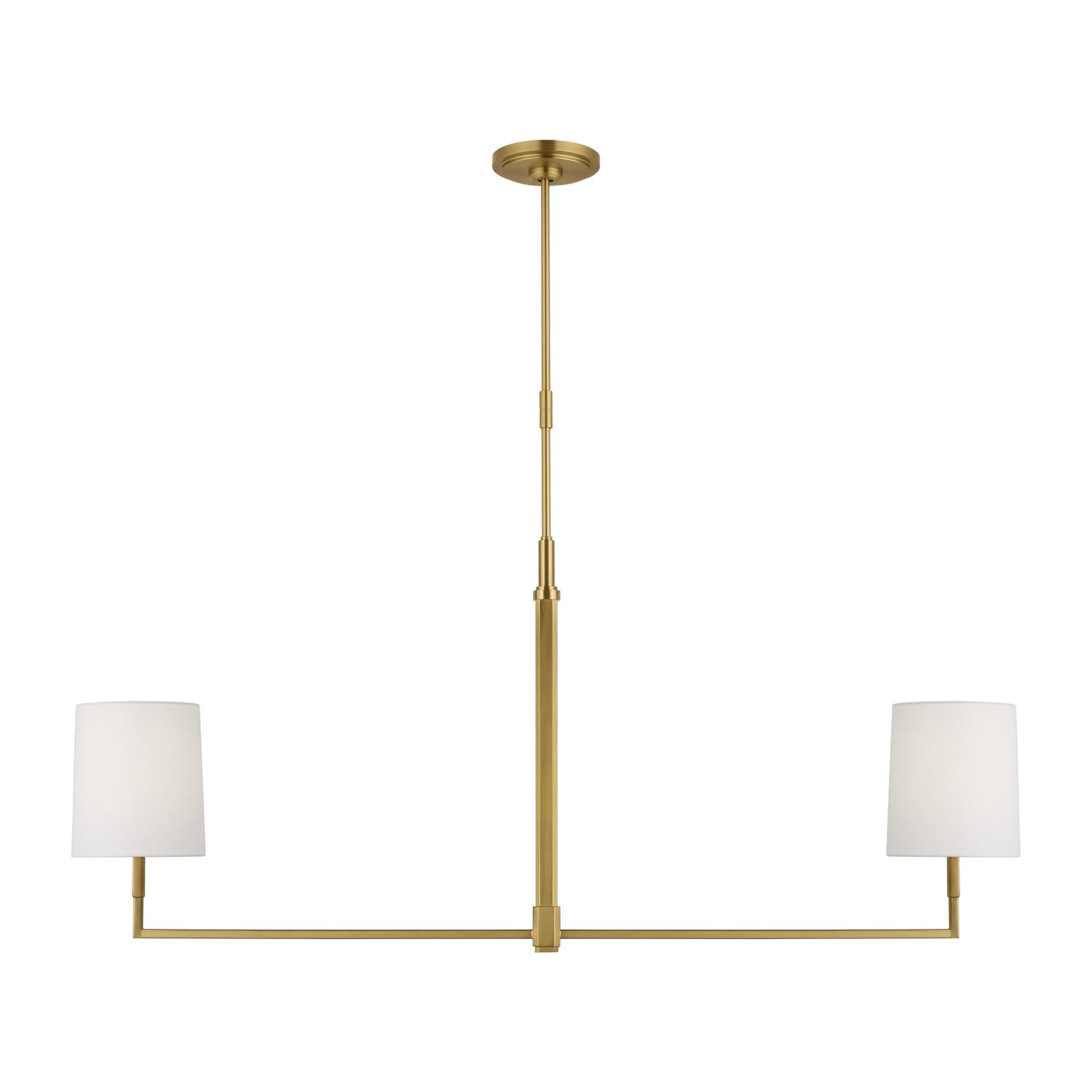 Visual Comfort Studio - TC1212BBS - Two Light Linear Chandelier - Danica - Burnished Brass