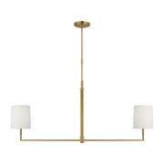 Visual Comfort Studio - TC1212BBS - Two Light Linear Chandelier - Danica - Burnished Brass
