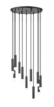 Z-Lite - 1956P-11R-MB - 11 Light Chandelier - Stari - Matte Black