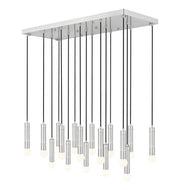 Z-Lite - 1956P-17L-BN - 17 Light Linear Chandelier - Stari - Brushed Nickel