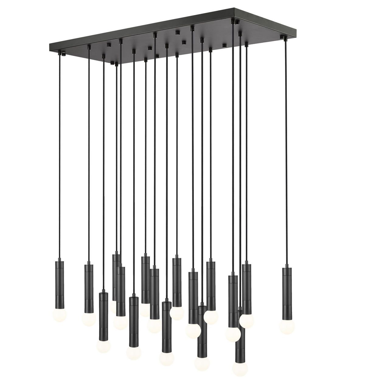 Z-Lite - 1956P-17L-MB - 17 Light Linear Chandelier - Stari - Matte Black
