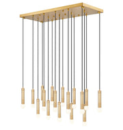 Z-Lite - 1956P-17L-MGLD - 17 Light Linear Chandelier - Stari - Modern Gold