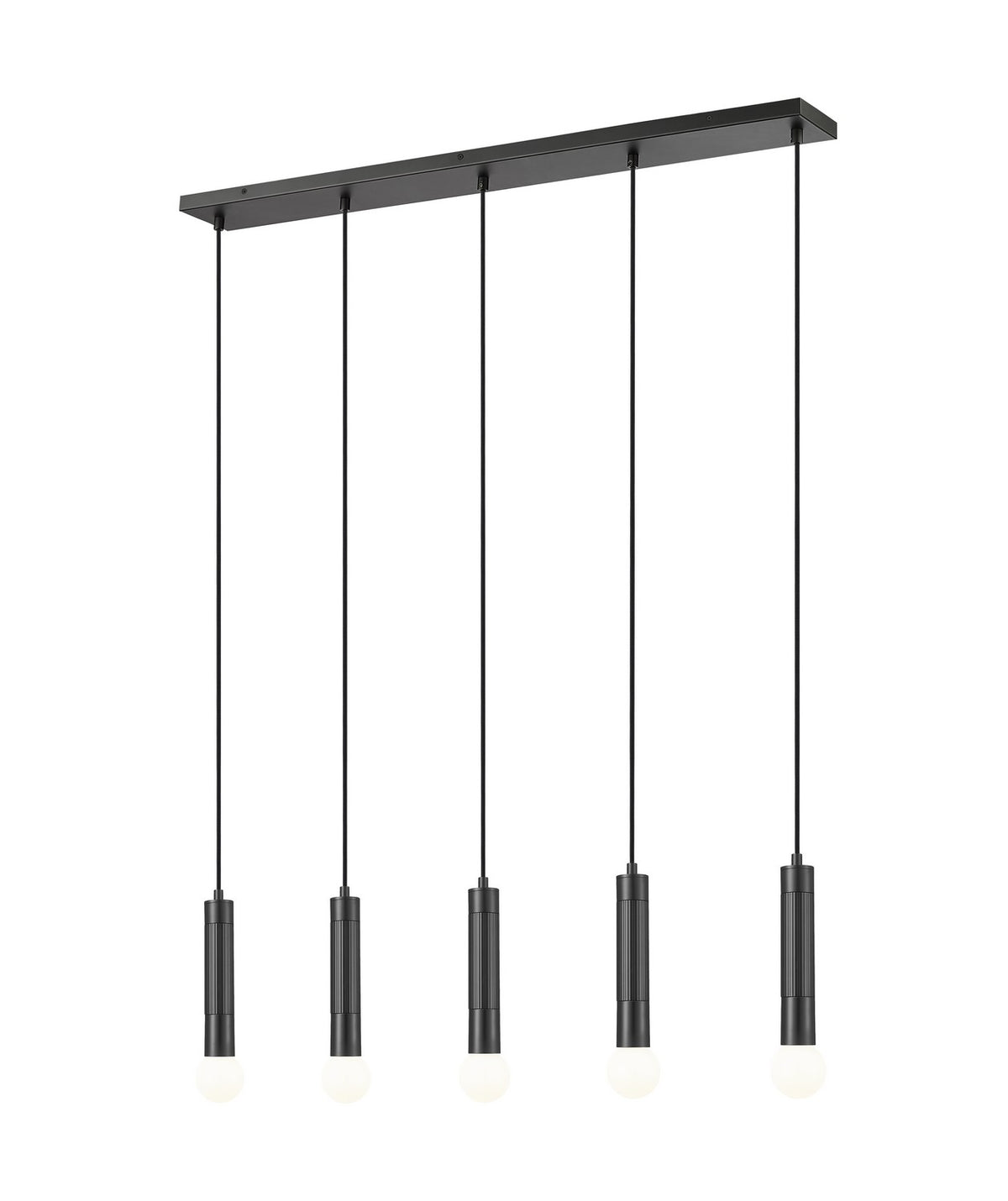 Z-Lite - 1956P-5L-MB - Five Light Linear Chandelier - Stari - Matte Black