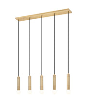Z-Lite - 1956P-5L-MGLD - Five Light Linear Chandelier - Stari - Modern Gold