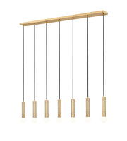 Z-Lite - 1956P-7L-MGLD - Seven Light Linear Chandelier - Stari - Modern Gold