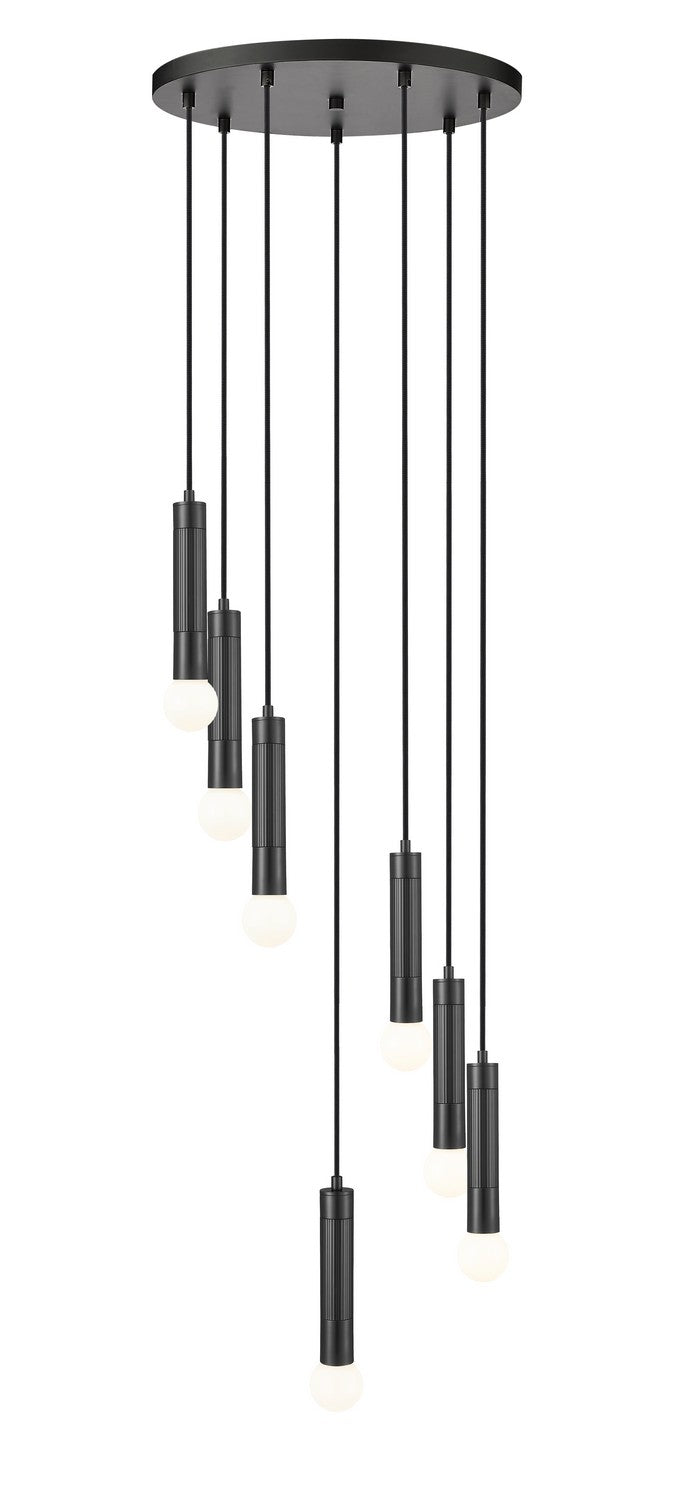 Z-Lite - 1956P-7R-MB - Seven Light Chandelier - Stari - Matte Black