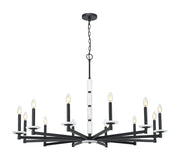 Z-Lite - 3045-12MB - 12 Light Chandelier - Kaden - Matte Black