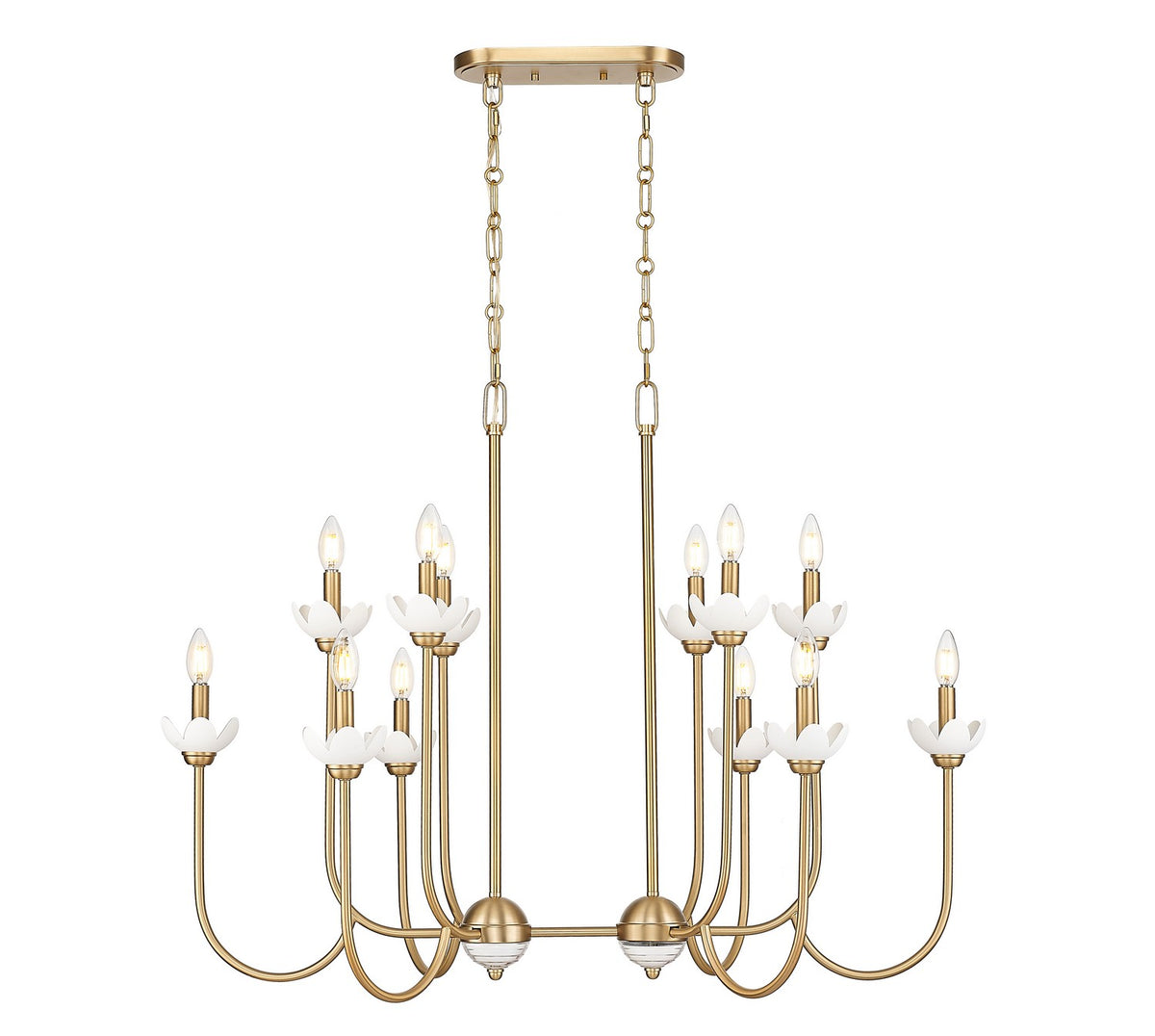 Z-Lite - 352-42L-MGLD - 12 Light Linear Chandelier - Allistair - Modern Gold
