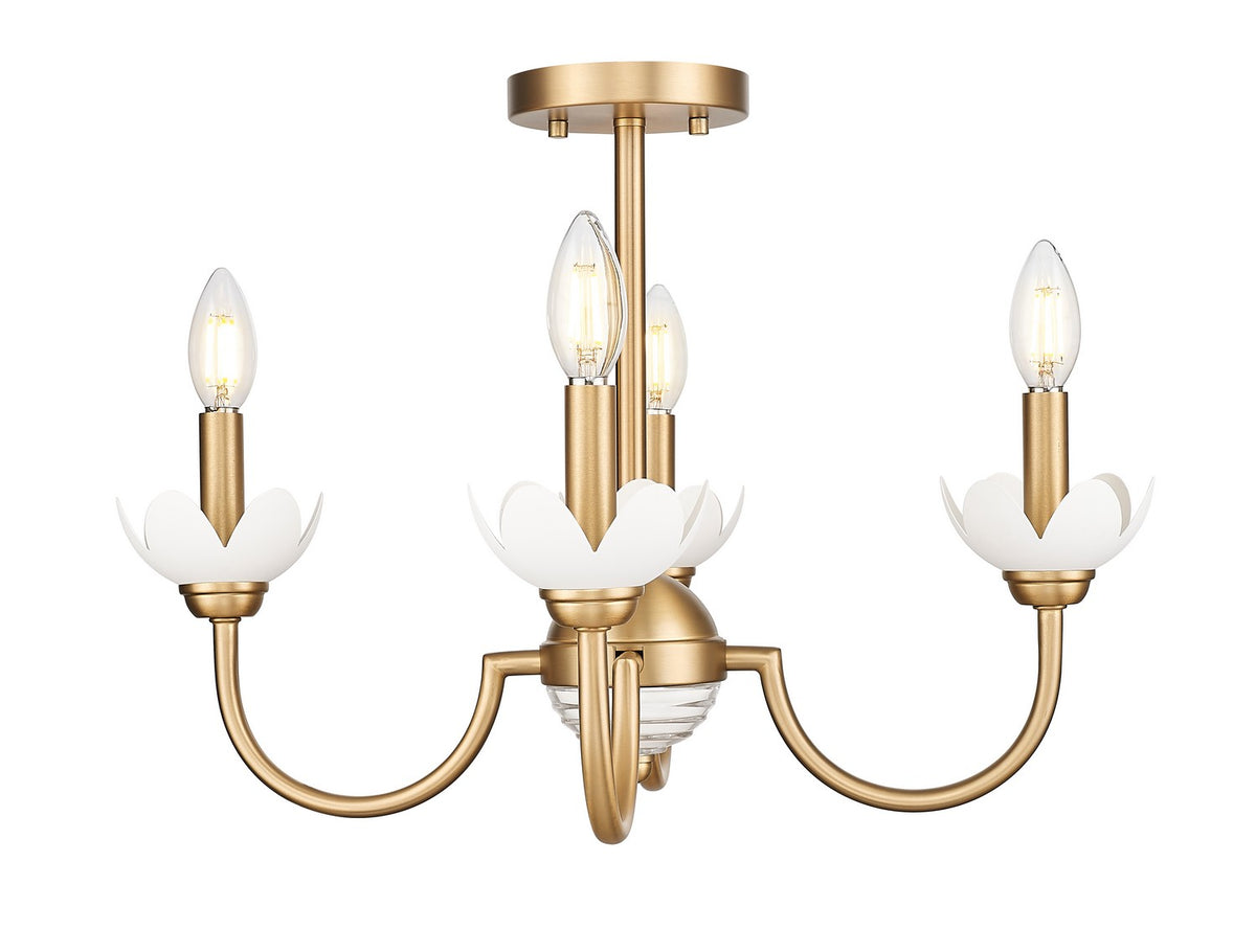 Z-Lite - 352-4SF-MGLD - Four Light Semi Flush Mount - Allistair - Modern Gold