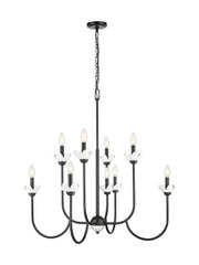 Z-Lite - 352-8MB - Eight Light Chandelier - Allistair - Matte Black