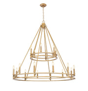 Z-Lite - 4005-18SBR - 18 Light Chandelier - Dennison - Signature Brass