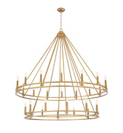 Z-Lite - 4005-28SBR - 28 Light Chandelier - Dennison - Signature Brass