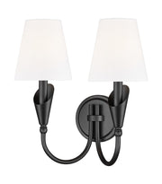 Z-Lite - 4014-2S-MB - Two Light Wall Sconce - Claudelle - Matte Black