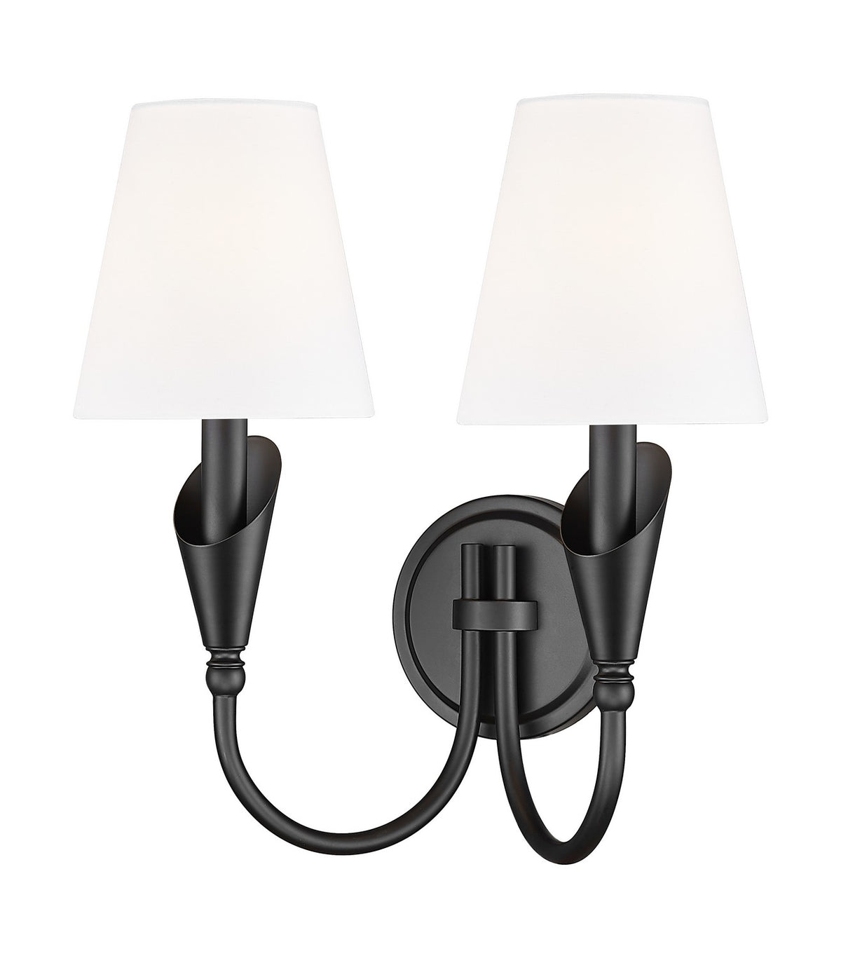 Z-Lite - 4014-2S-MB - Two Light Wall Sconce - Claudelle - Matte Black