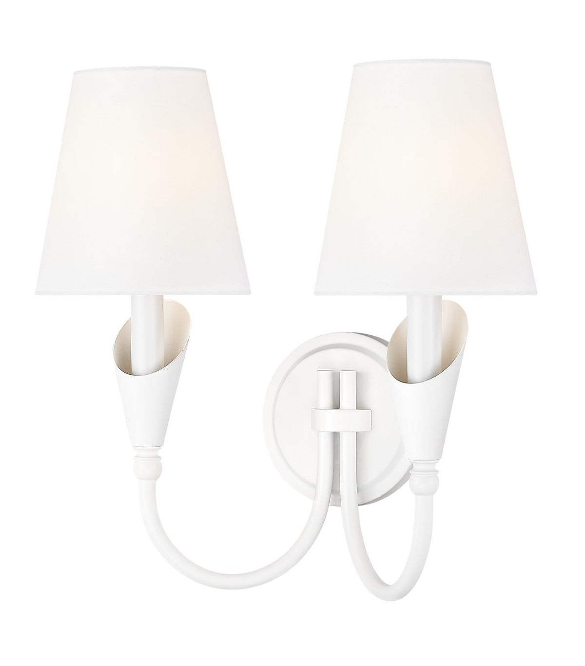 Z-Lite - 4014-2S-TW - Two Light Wall Sconce - Claudelle - Tundra White