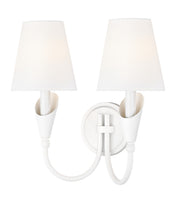 Z-Lite - 4014-2S-TW - Two Light Wall Sconce - Claudelle - Tundra White
