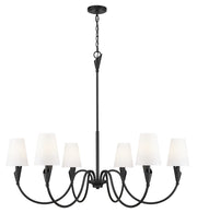 Z-Lite - 4014-46MB - Six Light Chandelier - Claudelle - Matte Black