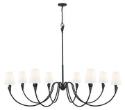 Z-Lite - 4014-65MB - Eight Light Chandelier - Claudelle - Matte Black