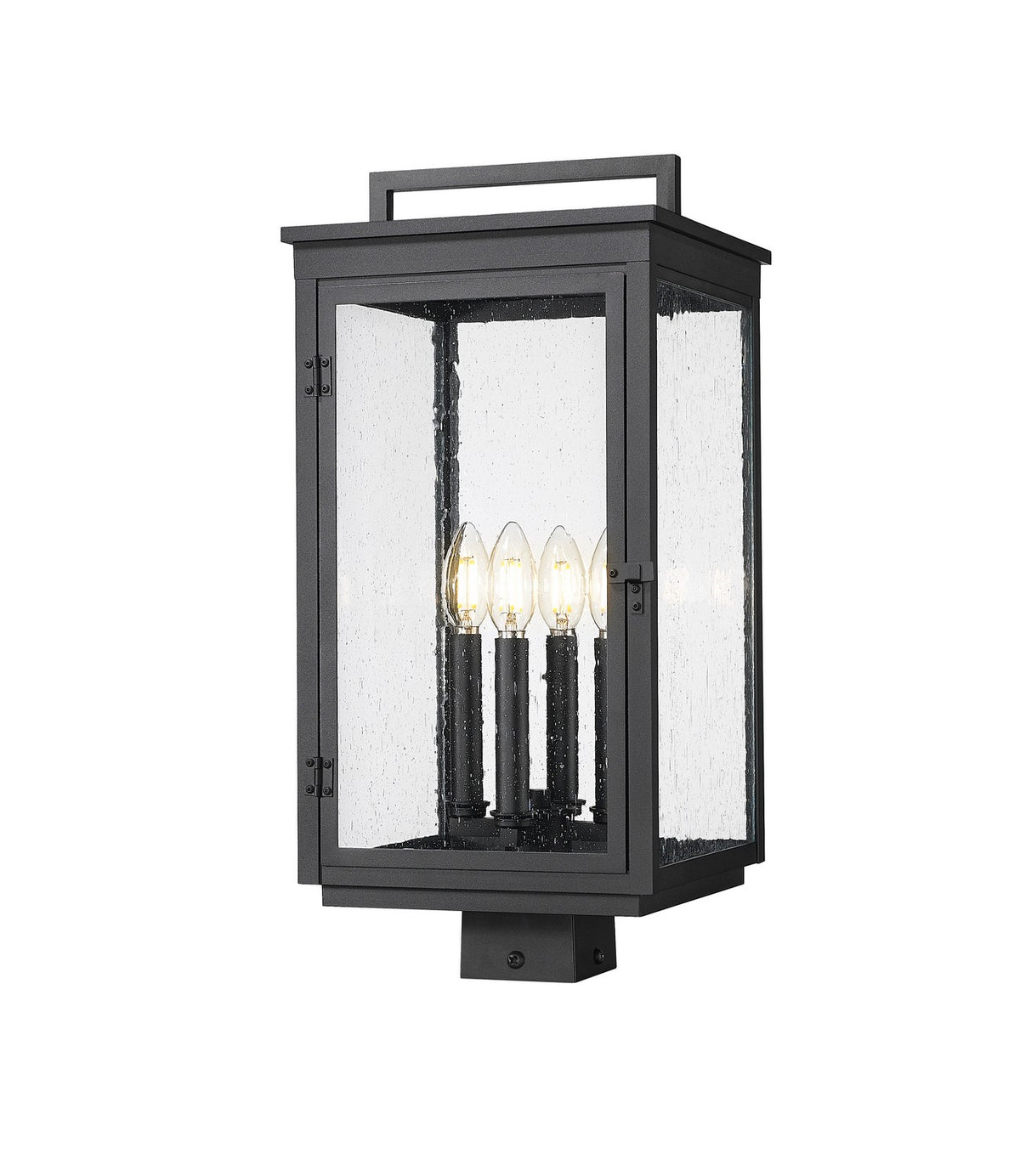 Z-Lite - 5019PHBS-BK - Four Light Outdoor Post Mount - Hartwell - Sand Black