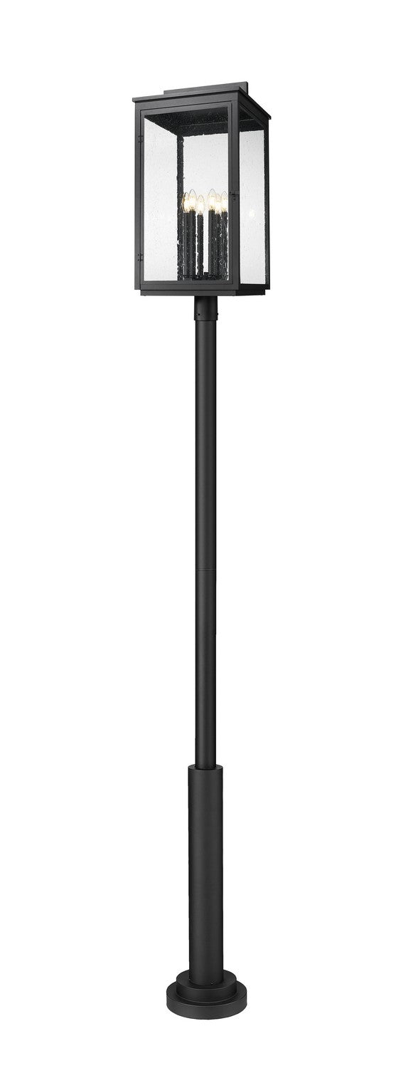Z-Lite - 5019PHXXLR-5010P-BK - Six Light Outdoor Post Mount - Hartwell - Sand Black