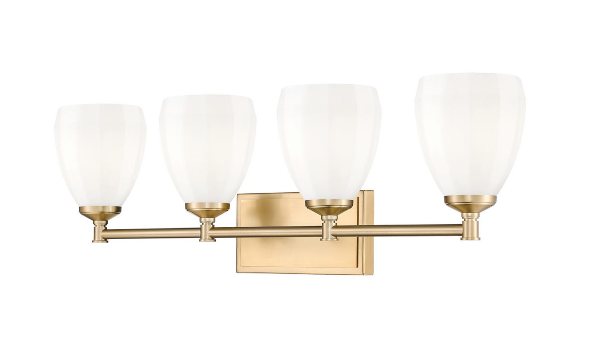 Z-Lite - 7004-4V-MGLD - Four Light Vanity - Oren - Modern Gold