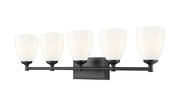 Z-Lite - 7004-5V-MB - Five Light Vanity - Oren - Matte Black