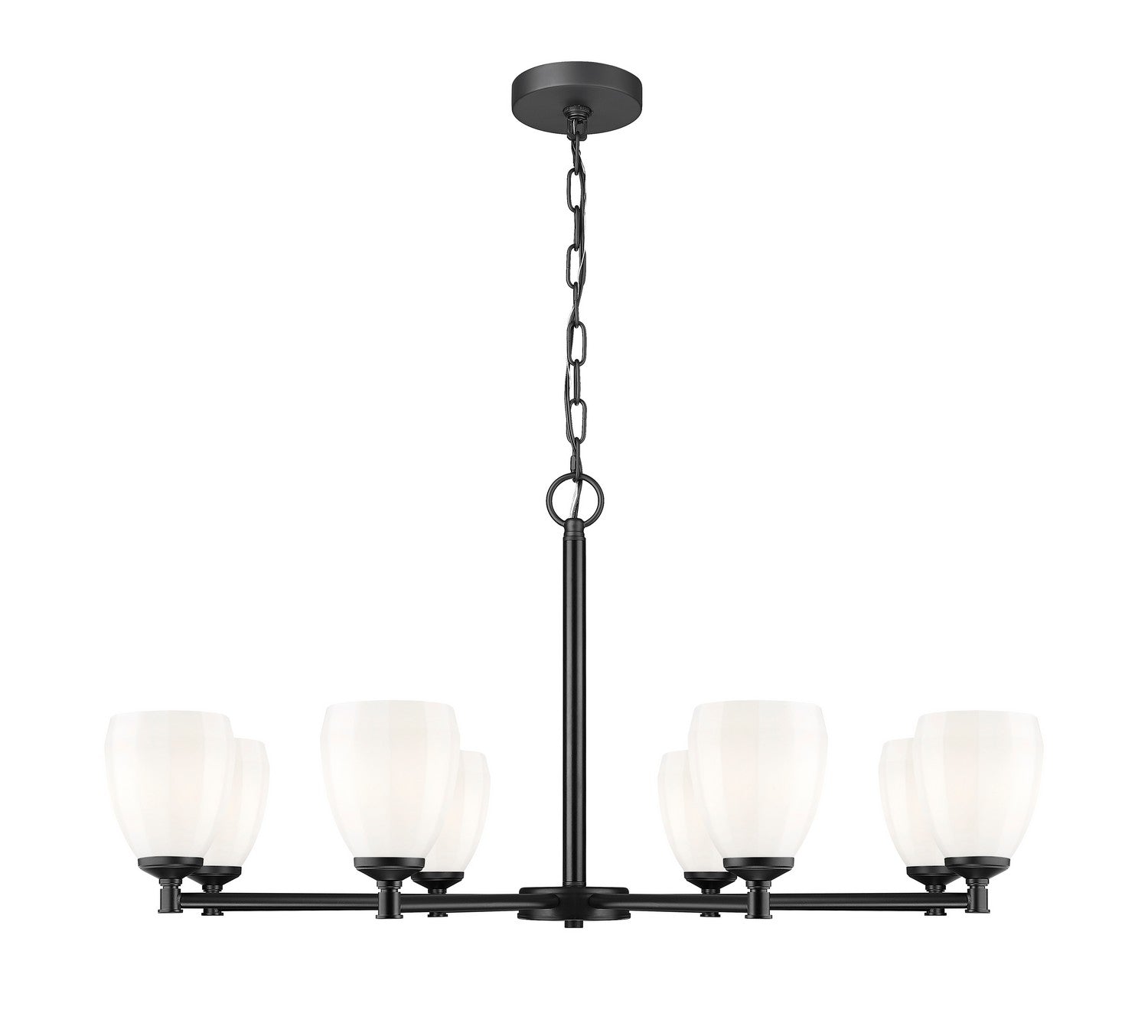 Z-Lite - 7004-8MB - Eight Light Chandelier - Oren - Matte Black