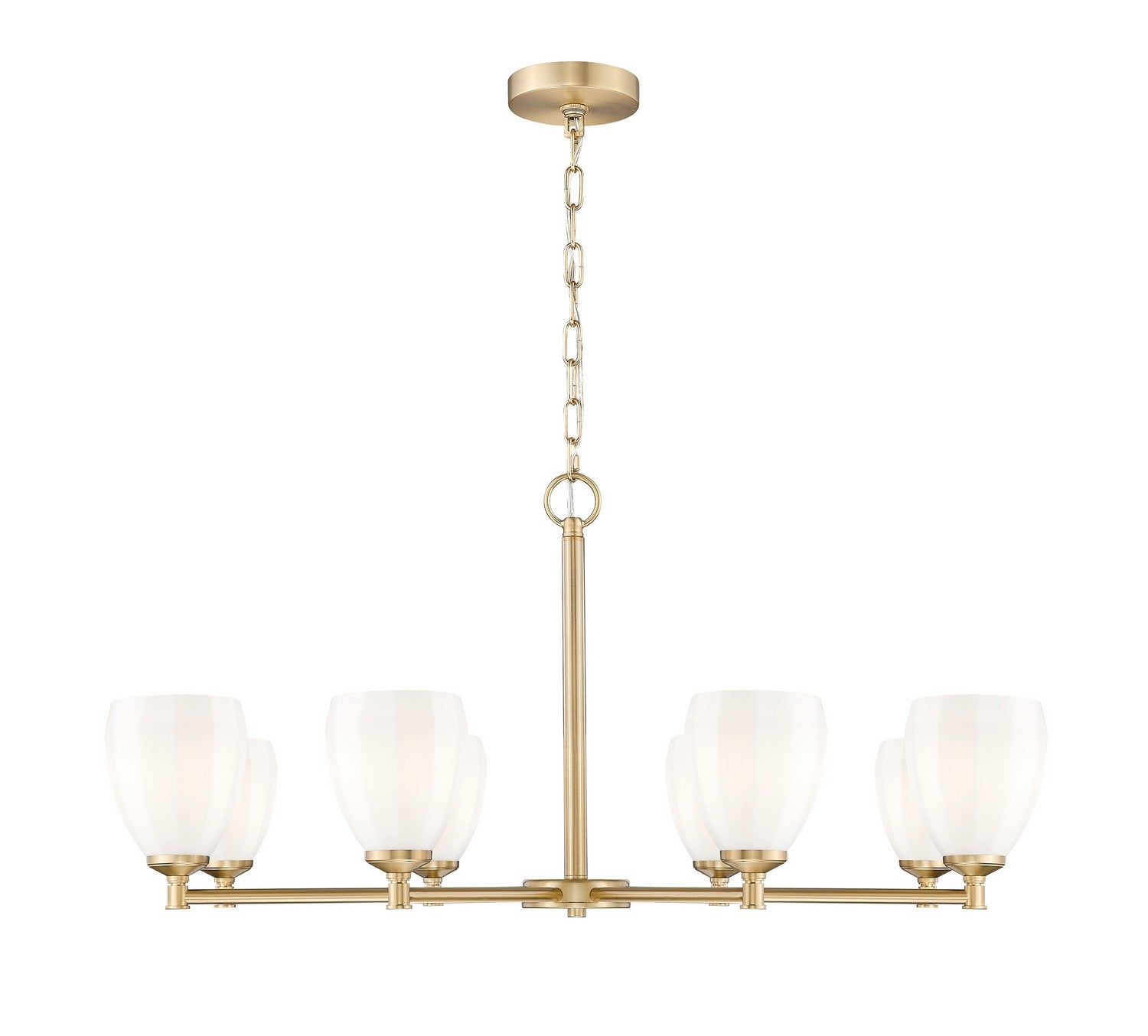 Z-Lite - 7004-8MGLD - Eight Light Chandelier - Oren - Modern Gold