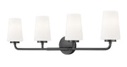 Z-Lite - 7005-4V-MB - Four Light Vanity - Montford - Matte Black