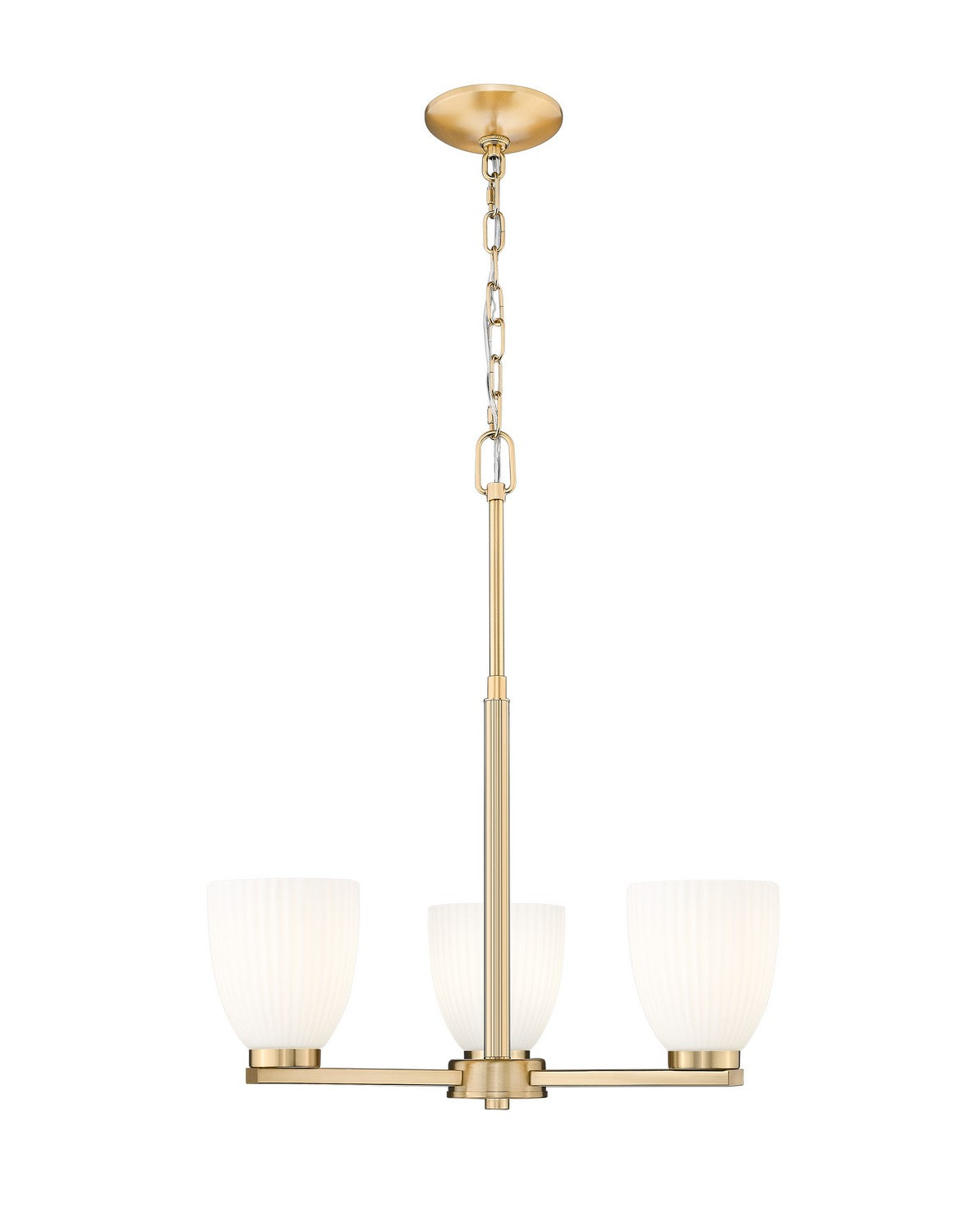Z-Lite - 7518-3MGLD - Three Light Chandelier - Naya - Modern Gold